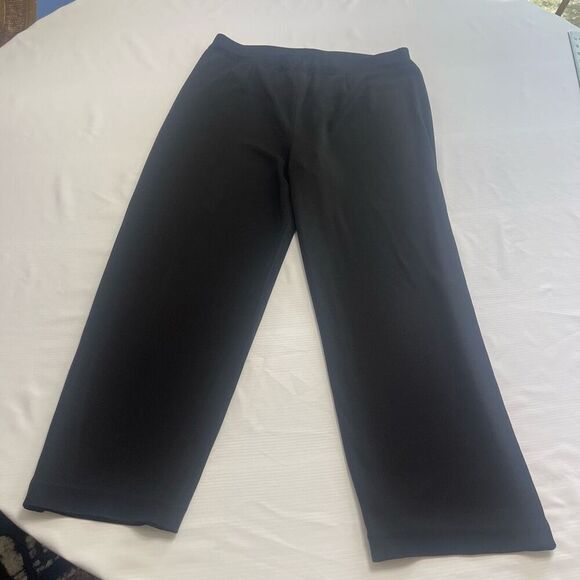 Exclusively Misook Black Acrylic Pants Size Medium - Picture 1 of 6